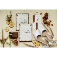 Vows book - Wedding promise card - Form 25