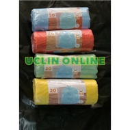 TRASH BAG COLORFUL PLASTIC TRASH BAG ROLL 45 x 50 CM 20