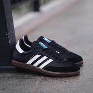 Sepatu Sneakers Adidas Samba Hitam Putih Original Running Pria Cowok