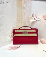 Hermes kelly pochette (mini Kelly 1代) Q5 絕版Epsom 皮