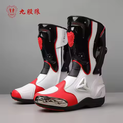 Motorcycle Boots Men Anti-slip Motorcyclist Shoes Adventure Touring Motocross MTB Dirt Bike Boots Mo