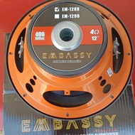 Speaker Subwoofer Original Embassy 12 Inch Doble Coil EM 1289