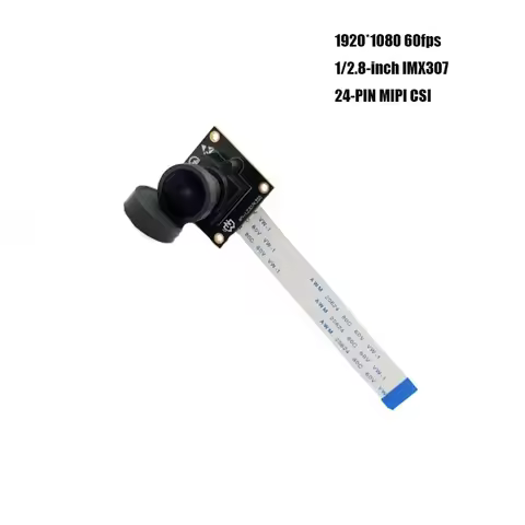 2MP HD 1080P IMX307 Starvis MIPI Camera Module with 60fps FF 140 Degree 24-PIN MIPI CSI