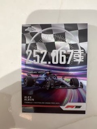 Topps Chrome Alex Albon Formula 1 Card