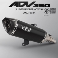 For HONDA ADV350 ADV 350 Forza300/350 Nss300 Nss350 Slip on Full Motorcycle Exhaust System carbon ra