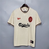 Retro Jersey Liverpool 1996 1997 Away Football Jersey Classics Jersey 96/97 Liverpool Away Retro Jersey Bola Fustal New 2023 Design Sublimation Baju Lelaki Murah Soccer Jersey