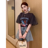 Summer Short Sleeve T-shirt for Women - 95% Cotton, 5% Spandex