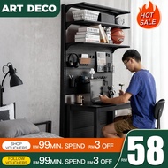 Book Shelf Rack Rak Buku Besi Book Rack Pegboard Organizer DIY Utility Shelf muji book shelf Standin