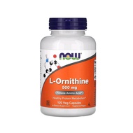 L-Ornithine 500 mg 120 Veg Capsules (Now Foods)