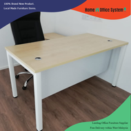 6 Feet Rectangular Shape Office Table  with U Shape Metal Leg (180cm x 75 cm x 75cm) - Home & Office