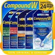 Compound W Wart Remover Strips | NitroFreeze | Freeze Off | Fast Acting Gel | One Step Pads | Invisi