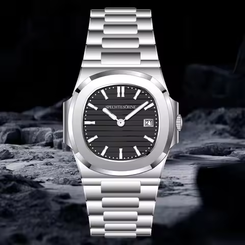 Specht & Söhne New Fashion Ultrathin Mens Watch 40MM Quartz Wristwatch Stainless Steel Waterproof Ca