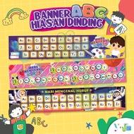 BANNER HIASAN DINDING KELAS, TADIKA, PRASEKOLAH, PASTI, SEKOLAH / BANNER BEAM / BANNER ABC DESIGN TE