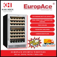 EUROPACE EWC8871S 78 BOTTLES DUAL ZONE WINE CHILLER (FAST DELIVERY)