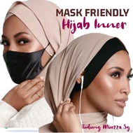 [SG SELLER] HIJAB INNER 2pieces MASK AND EARPIECE FRIENDLY NEW ARRIVAL ANAK TUDUNG COTTON JERSEY MIN 2 PCS