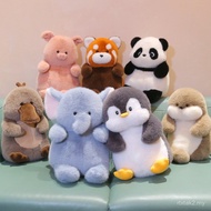 Mainan Mewah Siri Mencangkung Comel Anak Patung Keselesaan Kanak-kanak Penguin Gajah Panda Anak Patu