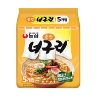 Nongshim 農心 韓國境內版 浣熊海鮮烏龍麵  5包