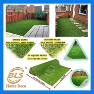 2 METER X 25 METER DIY 35mm GREEN COLOR ARTIFICIAL GRASS BIG ROLL FAKE SYNTHETIC GRASS CARPET GARDEN