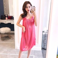 Plus size Silk Sleepwear Duster for Women Nightdress Pajama Pambahay