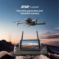 D12 Drone 3-Axis Gimbal | 45-Min Flight Time | 7.2" Screen Remote | 10km Transmission | 360° Obstacl