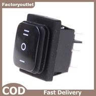 FCMY 12V  Waterproof 6Pin DPDT Self Loing Rectangle Roer Switch FAC
