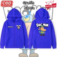 Dog Man Character Zipper Hoodie Jacket Dog Man Character Zipper Hoodie/