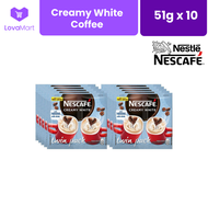 NESCAFE Creamy White Twin Pack, 3-in-1 Coffee, 51g x 10 sachets