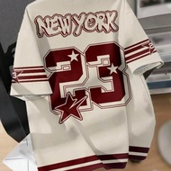 JERSEY BOXY NEW YORK 23 Jersey Oversize Milano Dryfit Premium SML XL XXL XXXL XXXXL 5XL Jersey Numbe