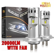 H7 Led Canb With Fan Headlight Lights 6000K 80W 20000LM Bulb CSP Lamps Mini Led for Automobiles