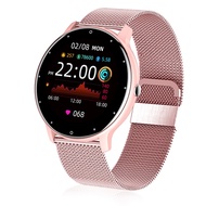 Smartwatch สมาร์ทวอท 2021ใหม่สมาร์ทนาฬิกาผู้หญิง Heart Rate เครื่องวัดความดันโลหิต Pedometer Pedometer Smartwatch Fitness Tracker กีฬานาฬิกาSmartwatch สมาร์ทวอท Pink