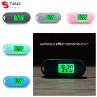 TOBIE Electronic Watch Keyring, Table Time Display Key Display Digital Electronic Clock Keychain, Backpack Watch Luminous Portable ABS Mini LED Digital Clock Student