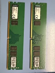 Kingston DDR4 8GB 2400 MHz RAM 兩條