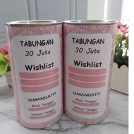 Lifestyle Tgr Celengan Target Murah Boba 30 50100 Juta Tulis Nama buka tutup Tabungan Boba Karkater 