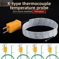 YOLOGO K-type TP-01 Thermo Sensor Probe, 0.5/1/2/3/5/10M TM-902C Teflon Long Wire Temperature Test, 