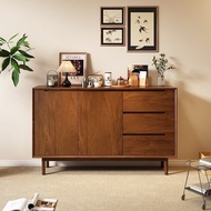 Tax Included Medieval Style Locker Entrance Cabinet American Retro Locker Walnut Color Locker Living