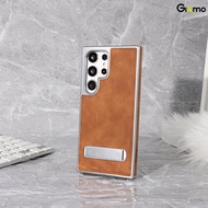 Gizmo เคส รุ่น Defense Leather Stand เคสหนังกันกระแทก มีขาตั้งในตัว กันกระแทก รุ่น S24 ultra