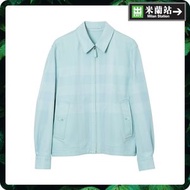 Burberry Reversible Check Cotton Harrington Jacket for Men in Duck Egg Blue
