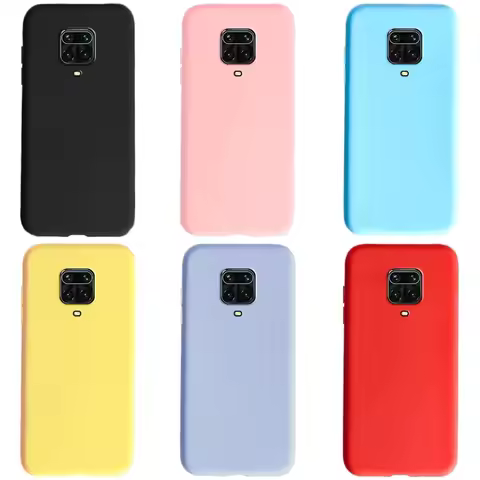 Luxury Liquid Silicone Case for Xiaomi Redmi Note 9 Pro 9s Cover Matte Case Redmi 9 9A 9i 9T 9C Nfc 
