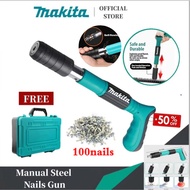 Makita Nail Gun Heavy Duty Cordless Manual Steel Rivet Gun Tool Nail Punch Gun Concrete Wall Fasteni