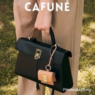 Cafune  Cowhide Messenger Bag New Niche High-End Genuine Leather Handbag Female Bag