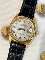 🌈🌈新返貨啦🌈🌈💛💛Vintage Rolex DateJust 16238💛💛🐚🐚原裝羅馬字貝殼面🐚🐚💛36mm 淨頭💛👍靚狀態💜BW1311（旺角洗衣街店）