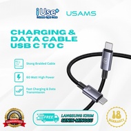 USAMS 60WC TO C FAST CHARGING & DATA CABLE 3.3ft 1 m Length