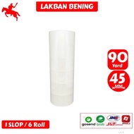 KSATRIA Tape Clear & Brown 45mm x 90Yard (1 Slippers) 6PCS