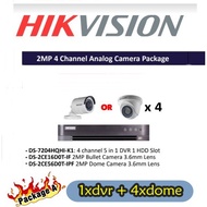 Hikvision 2MP 4Channel CCTV DVR Analog camera
