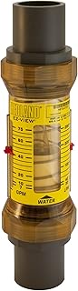Hedland H619-075-R EZ-View Flowmeter, Polyphenylsulfone, For Use With Water, 30.0 to 280.0 lpm Flow 
