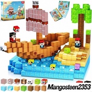 【Ready Stock Clearance】 Magnetic Building Blocks Set - Pirate Ship, Construction & Fire Engine Toys 