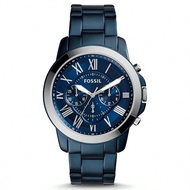Fossil Men's Quartz Stainless Steel Three-Hand Watch Grant Series Stainless Steel Case/Glass FS5230