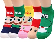 MZP Cartoon Socks Figure Toys Birthday Toy Women Fuzzy Socks Action Figure Toys Aldult Girls Cartoon Mario Socks Anime Sock Super Mario Socks Odyssey Anime Socks