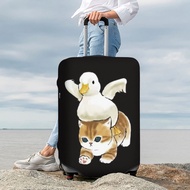 Mofusand ผ้าคลุมกระเป๋าเดินทาง ผ้าโพลีเอสเตอร์ยืด ผ้าคลุมกระเป๋าเดินทาง 18-32 นิ้ว RIO2