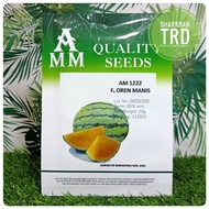 Paket 20g (400 Biji) AM 1222 F1 OREN MANIS AMM Biji Benih Tembikai Madu Kuning Hybrid Pollinator Ora